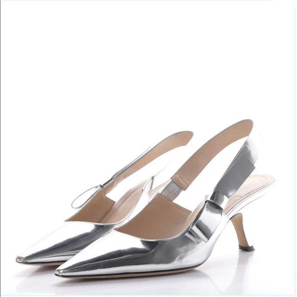 Christian Dior J’adior Metallic Slingback Pumps - Picture 2 of 16